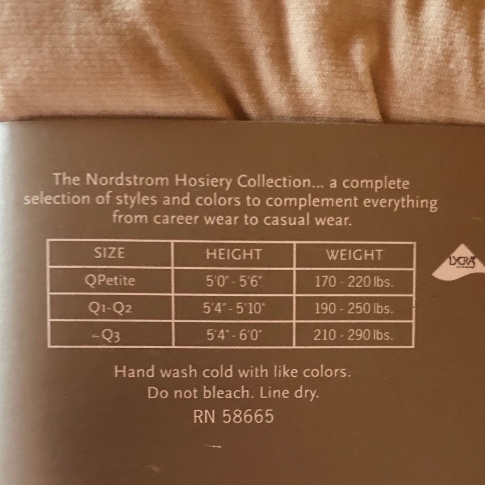 NWT Nordstrom Light Opaque Tights Control Top Q3 - Picture 3 of 6